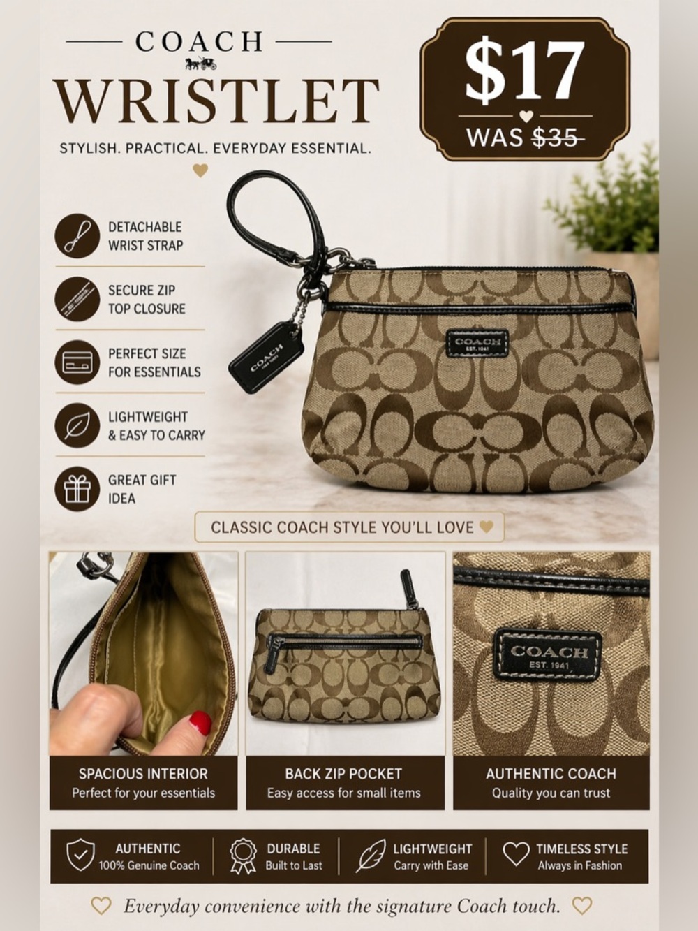 Coach Wristlet